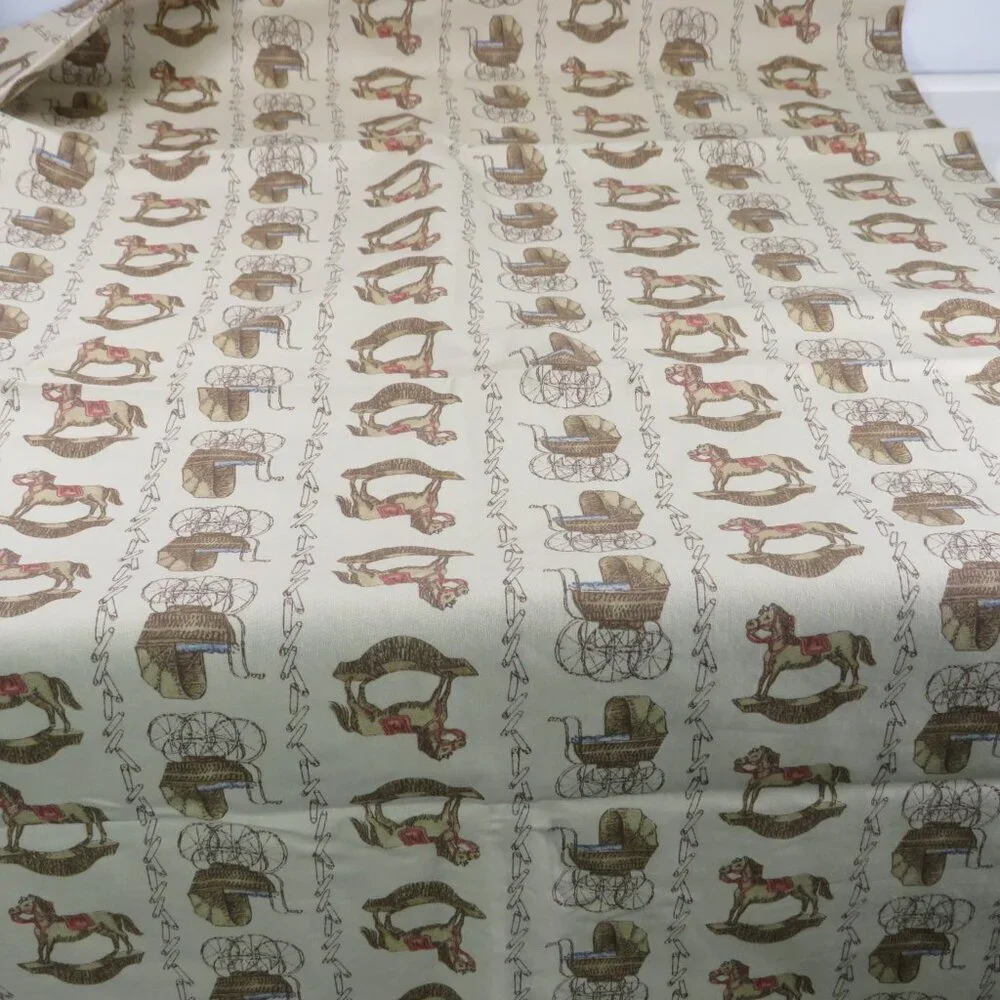 Baby Tan & Brown Fabric 2 yards 44